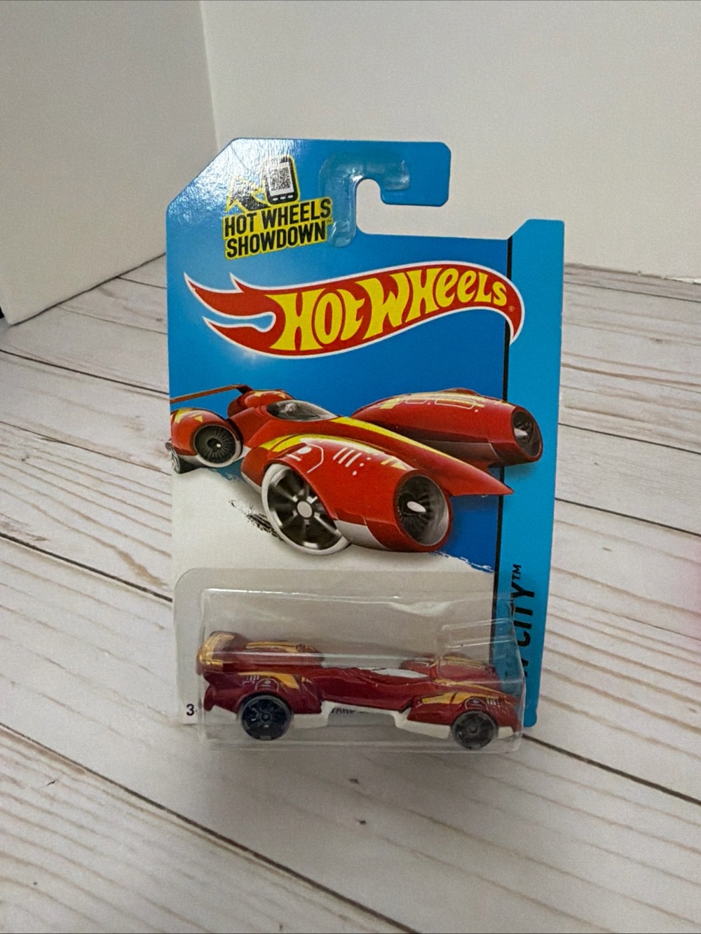 2015 Hot Wheels #42 HW City-HW Space Team 4WARD SPEED Red/White Gray Wheels